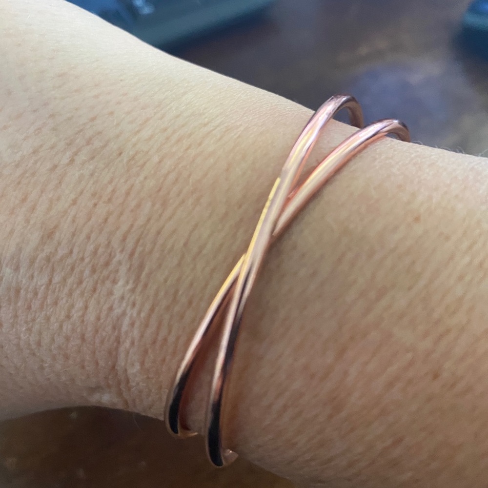 Rose gold cuff bracelet
